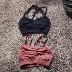 CALIA by Carrie Underwood Black and Pink Sports Bras